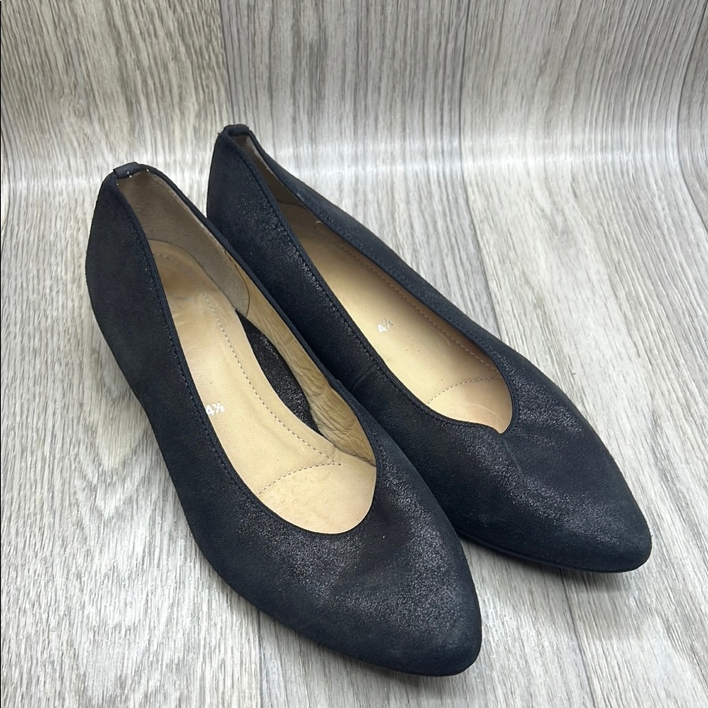 ARA Black Peggy Ballet Flat